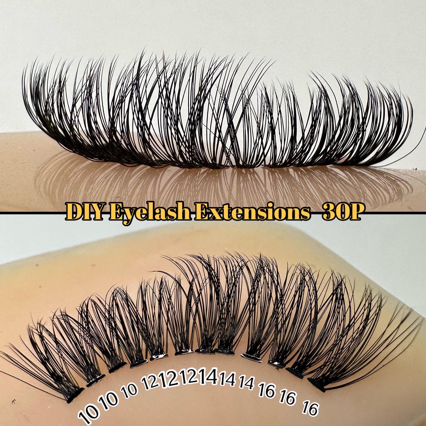 30P+40P DIY Lash Extension (10mm-16mm)