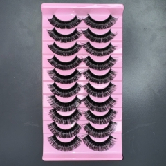 “TK44” 10 Pack Russian curl lashes 20mm D Curl