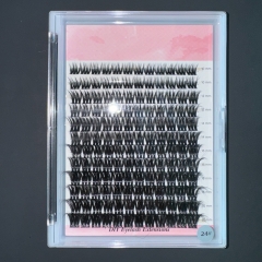 X24 DIY Cluster Lashes  10mm-20mm mixed lengths (120 pieces D curl)