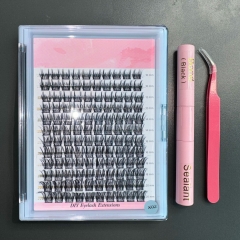 X02 DIY Cluster Lashes 10mm-20mm mixed length (100 pieces D curl)