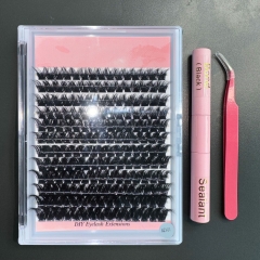 XZY01 DIY Cluster Lashes ( 168 clusters, D curl) KIT