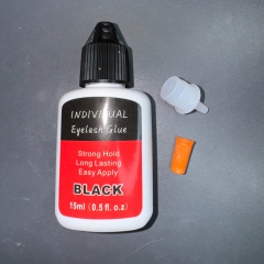 (BLACK) Individual Lash Glue 15ML ( DIY Cluster Lash Glue)