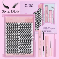 DL49 Foxy Eye DIY Cluster Lash Pro Kit (8mm-16mm) D curl