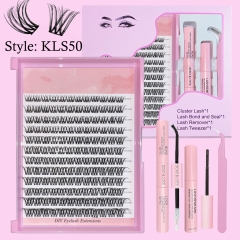 KLS50 DIY Cluster Lash Pro Kit (8mm-16mm) D curl