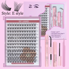 E styleDIY Cluster Lash Pro Kit (10mm-16mm) D curl