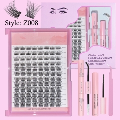 Z008 DIY Cluster Lash Pro Kit (8mm-16mm) D curl