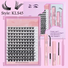 KLS45 DIY Cluster Lash Pro Kit (8mm-16mm) C curl