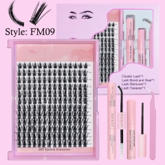 FM09 DIY Cluster Lash Pro Kit (8mm-16mm) D curl