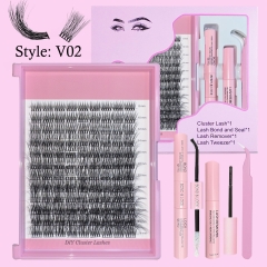 V02 DIY Cluster Lash Pro Kit (8mm-24mm) D curl