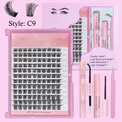 C9 DIY Cluster Lashes mixed lengths 8mm-16mm D Curl