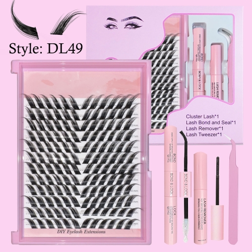 DL49 Foxy Eye DIY Cluster Lashes (D Curl) 144 clusters