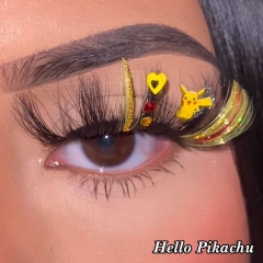 Hello Pikachu (25mm Glitter Lashes)