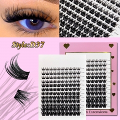 D37 DIY Cluster Lashes D curl (8mm-16mm) Home Lash Extension