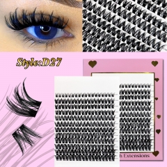D27 DIY Cluster Lashes D curl (8mm-16mm) Home Lash Extension
