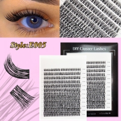 E005 DIY Cluster Lashes D curl (8mm-16mm) Home Lash Extension Black