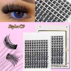 C9 DIY Cluster Lashes D curl (8mm-16mm) Home Lash Extension White