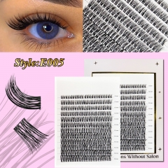 E005 DIY Cluster Lashes D curl (8mm-16mm) Home Lash Extension White