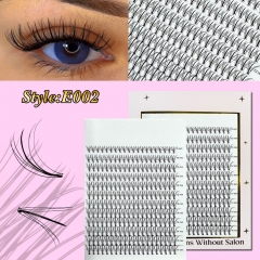 E002 DIY Cluster Lashes D curl (8mm-16mm) Home Lash Extension White