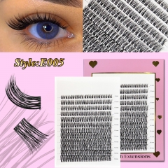 E005 DIY Cluster Lashes D curl (8mm-16mm) Home Lash Extension Pink