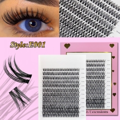 E001 DIY Cluster Lashes D curl (8mm-16mm) Home Lash Extension