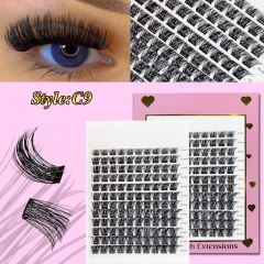 C9 DIY Cluster Lashes D curl (8mm-16mm) Home Lash Extension Pink
