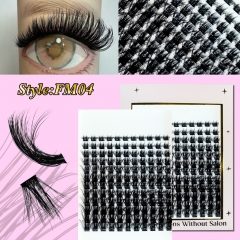FM04 DIY Cluster Lashes 3D curl (8mm-24mm) Home Lash Extension White