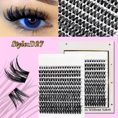 D27 DIY Cluster Lashes D curl (8mm-16mm) Home Lash Extension White
