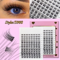 Z008 DIY Cluster Lashes D curl (8mm-16mm) Home Lash Extension