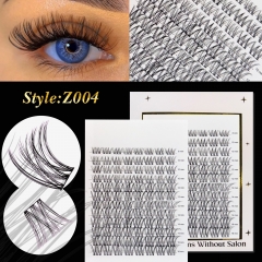 Z004 DIY Cluster Lashes D curl (8mm-16mm) Home Lash Extension White