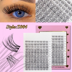 Z004 DIY Cluster Lashes D curl (8mm-16mm) Home Lash Extension Pink