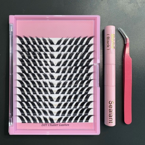 E003 Foxy Eye DIY Cluster Lashes (C curl) 144 clusters