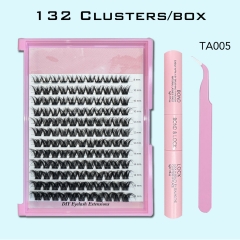 TA005 Invisible Band DIY Cluster Kit (1 box cluster 1 Glue Bond/Seal 1 Tweezer)