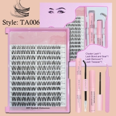 TA006 Invisible Band DIY Cluster PRO Kit (1 box cluster, 1 Glue Bond/Seal, 1Remover, 1 Tweezer,1 outer box )