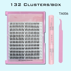TA006 Invisible Band DIY Cluster Kit (1 box cluster 1 Glue Bond/Seal 1 Tweezer)