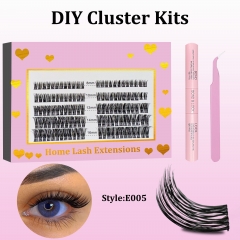E005 DIY Cluster Lashes (8-16MM) D curl 60 Clusters KIT