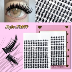 FM09 DIY Cluster Lashes D curl (8mm-16mm) Home Lash Extension Pink