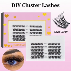 Z009 DIY Cluster Lashes (8-16MM) D curl Pink