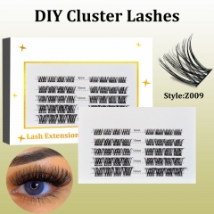Z009 DIY Cluster Lashes (8-16MM) D curl White