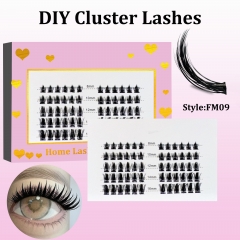 FM09 Spike DIY Cluster Lashes (8-16MM) D curl 60 Clusters