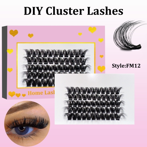 FM12 Mega Volume DIY Cluster Lashes (16-20MM) 3D curl, 60 Clusters