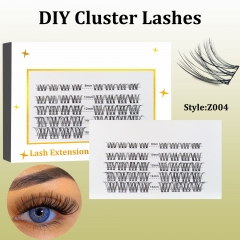 Z004 DIY Cluster Lashes (8-16MM) D curl 40 Clusters White