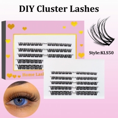 KLS50  DIY Cluster Lashes (8-16MM) D curl 60 Clusters