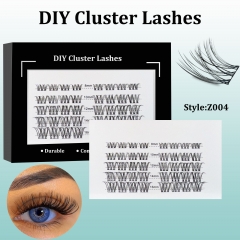 Z004 DIY Cluster Lashes (8-16MM) D curl 40 Clusters Black