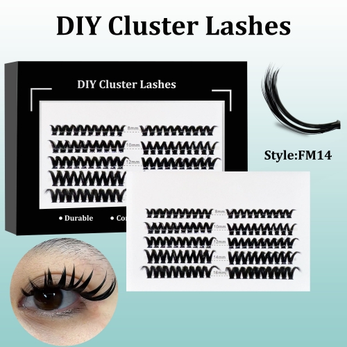 FM14 DIY Cluster Lashes (8-16MM) D curl 120 Clusters