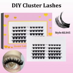 KLS45  DIY Cluster Lashes (8-16MM) D curl 50 Clusters