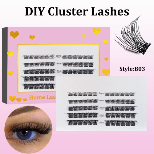 B03 DIY Cluster Lashes (8-16MM) D curl 60 Clusters