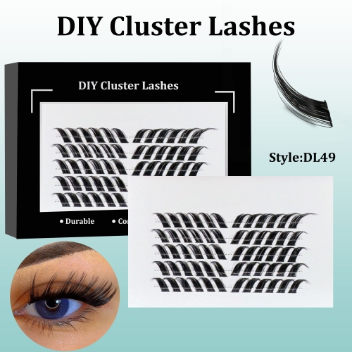 DL49 Foxy eye DIY Cluster Lashes (D curl)