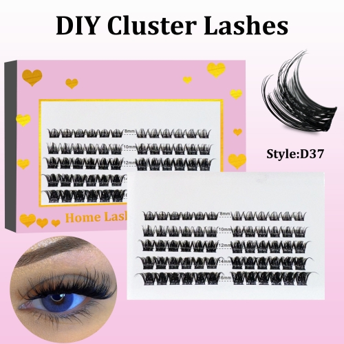 D37 DIY Cluster Lashes (8-16MM) D curl 60 Clusters
