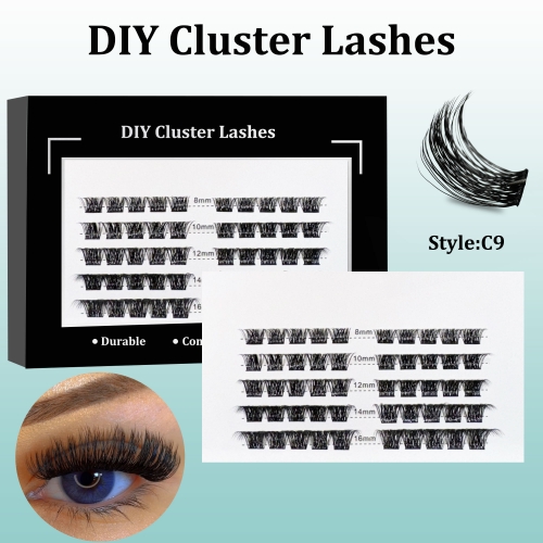 C9 DIY Cluster Lashes (8-16MM) D curl 50 Clusters