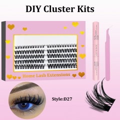 D27 DIY Cluster Lashes (8-16MM) D curl 60 Clusters KIT